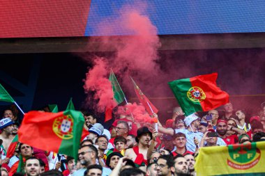 DORTMUND, GERMANY - 22 Haziran 2024: EURO 2024 Türkiye - Portekiz Signal Iduna Park maçı