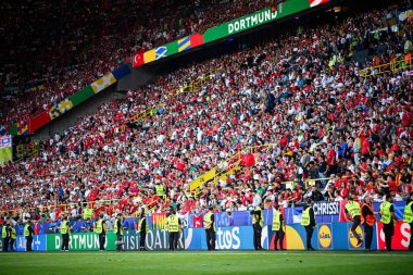 DORTMUND, GERMANY - 22 Haziran 2024: EURO 2024 Türkiye - Portekiz Signal Iduna Park maçı