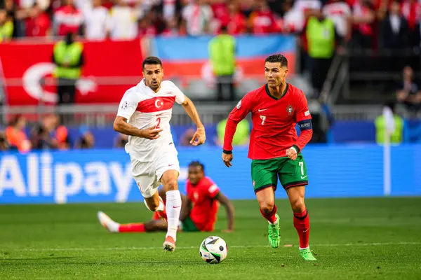 DORTMUND, GERMANY - 22 Haziran 2024: Cristiano Ronaldo EURO 2024 Türkiye - Portekiz Signal Iduna Park maçı