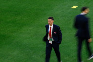 DUESSELDORF, Almanya - 25 Haziran 2024: EURO 2024 Arnavutluk - İspanya maçı Duesseldorf Arena 'da