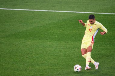 DUESSELDORF, GERMANY - 25 Haziran 2024: Ferran Torres, EURO 2024 Arnavutluk - İspanya maçı Duesseldorf Arena