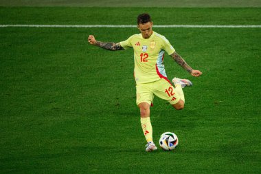 DUESSELDORF, Almanya - 25 Haziran 2024: EURO 2024 Arnavutluk - İspanya maçı Duesseldorf Arena 'da