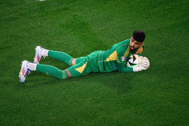 DUESSELDORF, Almanya - 25 Haziran 2024: EURO 2024 Arnavutluk - İspanya maçı Duesseldorf Arena 'da