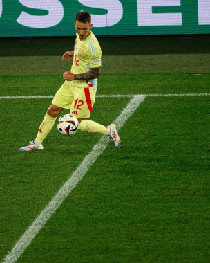 DUESSELDORF, GERMANY - 25 Haziran 2024: Alex Grimaldo, EURO 2024 Arnavutluk - İspanya maçı Duesseldorf Arena 'da