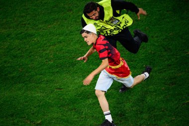 DUESSELDORF, Almanya - 25 Haziran 2024: EURO 2024 Arnavutluk - İspanya maçı Duesseldorf Arena 'da