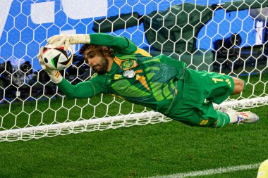 DUESSELDORF, GERMANY - 25 Haziran 2024: David Raya, EURO 2024 Arnavutluk - İspanya maçı Duesseldorf Arena 'da