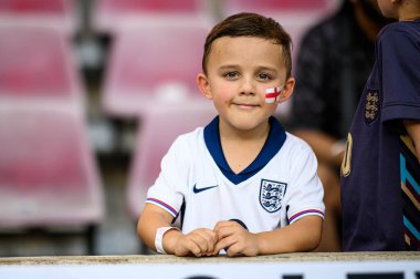 COLOGNE, GERMANY - 25 Haziran 2024: EURO 2024 İngiltere - Slovenya maçı Köln Stadyumu 'nda