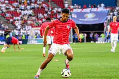COLOGNE, GERMANY - 25 Haziran 2024: Jude Bellingham, EURO 2024 İngiltere - Slovenya maçı Köln Stadyumu