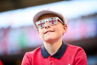 COLOGNE, GERMANY - 25 Haziran 2024: EURO 2024 İngiltere - Slovenya maçı Köln Stadyumu 'nda