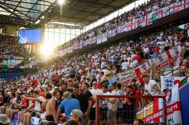 COLOGNE, GERMANY - 25 Haziran 2024: EURO 2024 İngiltere - Slovenya maçı Köln Stadyumu 'nda