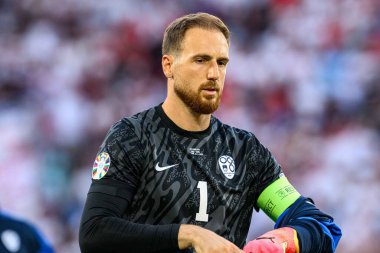 COLOGNE, GERMANY - 25 Haziran 2024: Jan Oblak, EURO 2024 İngiltere - Slovenya maçı Köln Stadyumu 'nda