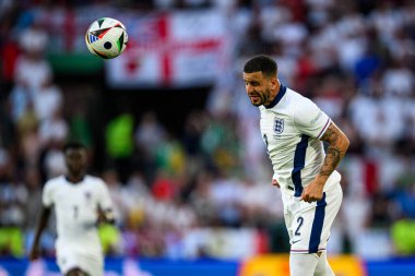 COLOGNE, GERMANY - 25 Haziran 2024: Kyle Walker, EURO 2024 İngiltere - Slovenya maçı Köln Stadyumu
