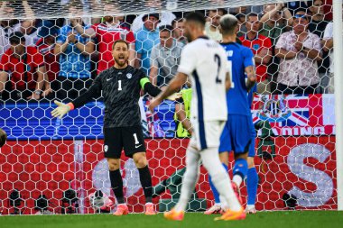 COLOGNE, GERMANY - 25 Haziran 2024: EURO 2024 İngiltere - Slovenya maçı Köln Stadyumu 'nda