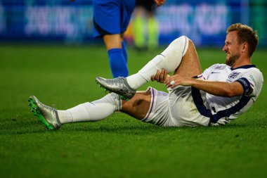 COLOGNE, GERMANY - 25 Haziran 2024: Harry Kane, EURO 2024 İngiltere - Slovenya maçı Köln Stadyumu 'nda