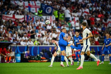 COLOGNE, GERMANY - 25 Haziran 2024: EURO 2024 İngiltere - Slovenya maçı Köln Stadyumu 'nda