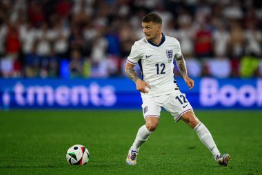 COLOGNE, GERMANY - 25 JUNE, 2024: Kieran Trippier, The football match of EURO 2024 England vs Slovenia at Cologne Stadion clipart
