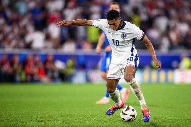 COLOGNE, GERMANY - 25 Haziran 2024: Jude Bellingham, EURO 2024 İngiltere - Slovenya maçı Köln Stadyumu