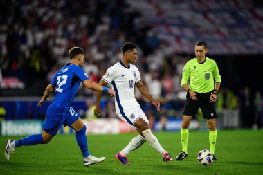 COLOGNE, GERMANY - 25 Haziran 2024: Jude Bellingham, EURO 2024 İngiltere - Slovenya maçı Köln Stadyumu