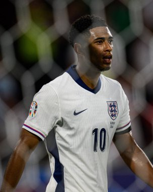 COLOGNE, GERMANY - 25 Haziran 2024: Jude Bellingham, EURO 2024 İngiltere - Slovenya maçı Köln Stadyumu