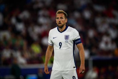 COLOGNE, GERMANY - 25 Haziran 2024: Harry Kane EURO 2024 İngiltere Slovenya 'ya karşı Köln Stadyumu' nda futbol maçı