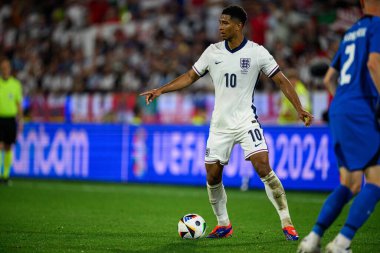 COLOGNE, GERMANY - 25 Haziran 2024: Jude Bellingham, EURO 2024 İngiltere - Slovenya maçı Köln Stadyumu