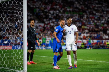 COLOGNE, GERMANY - 25 Haziran 2024: Jude Bellingham, EURO 2024 İngiltere - Slovenya maçı Köln Stadyumu