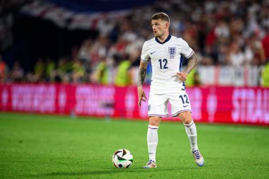 COLOGNE, GERMANY - 25 Haziran 2024: Kieran Trippier, EURO 2024 İngiltere ile Slovenya maçı Köln Stadyumu 'nda