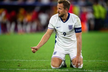 COLOGNE, GERMANY - 25 Haziran 2024: Harry Kane, EURO 2024 İngiltere - Slovenya maçı Köln Stadyumu 'nda