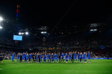 COLOGNE, GERMANY - 25 Haziran 2024: EURO 2024 İngiltere - Slovenya maçı Köln Stadyumu 'nda