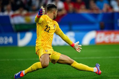 GELSENKIRCHEN, GERMANY - 26 Haziran 2024: EURO 2024 Gürcistan-Portekiz futbol karşılaşması Gelsenkirchen Stadyumu 'nda