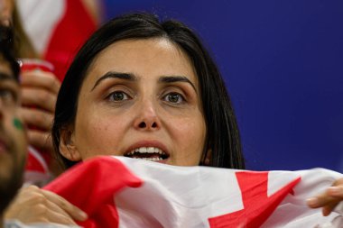 GELSENKIRCHEN, GERMANY - 26 Haziran 2024: EURO 2024 Gürcistan-Portekiz futbol karşılaşması Gelsenkirchen Stadyumu 'nda