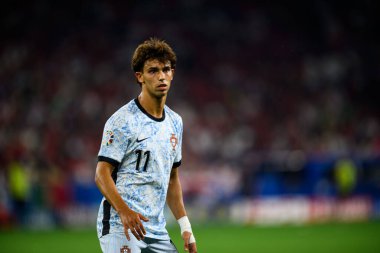 GELSENKIRCHEN, GERMANY - 26 Haziran 2024: Joao Felix, EURO 2024 Gürcistan-Portekiz maçı Gelsenkirchen Stadyumu 'nda