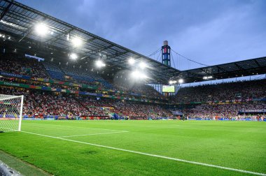 COLOGNE, Almanya - 30 Haziran 2024: EURO 2024 İspanya - Gürcistan maçı Rhein Enerji Stadyumu 'nda