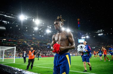 COLOGNE, Almanya - 30 Haziran 2024: Nico Williams, EURO 2024 İspanya - Gürcistan maçı Rhein Enerji Stadyumu 'nda