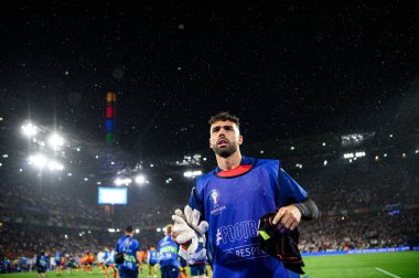 COLOGNE, Almanya - 30 Haziran 2024: David Raya, EURO 2024 İspanya - Gürcistan maçı Rhein Enerji Stadyumu 'nda