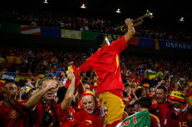 COLOGNE, Almanya - 30 Haziran 2024: EURO 2024 İspanya - Gürcistan maçı Rhein Enerji Stadyumu 'nda