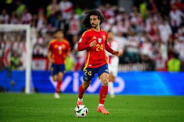 COLOGNE, Almanya - 30 Haziran 2024: Marc Cucurella, EURO 2024 İspanya - Gürcistan maçı Rhein Enerji Stadyumu 'nda