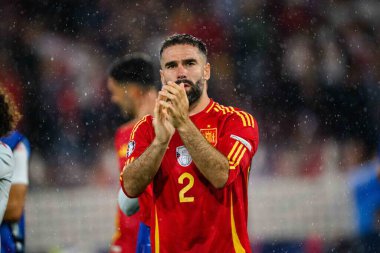 COLOGNE, GERMANY - 30 Haziran 2024: Dani Carvajal, EURO 2024 İspanya - Gürcistan maçı Rhein Enerji Stadyumu