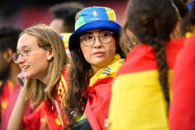 COLOGNE, GERMANY - 30 Haziran 2024: EURO 2024 İspanya - Gürcistan Spor Parkı Mngersdorf