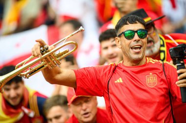 COLOGNE, GERMANY - 30 Haziran 2024: EURO 2024 İspanya - Gürcistan Spor Parkı Mngersdorf