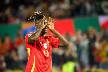 COLOGNE, Almanya - 30 Haziran 2024: Nico Williams, EURO 2024 İspanya - Gürcistan maçı Rhein Enerji Stadyumu 'nda