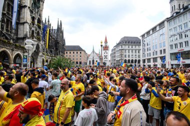 MUENCHEN, GERMANY - 2 Temmuz 2024: EURO 2024 Romanya-Hollanda futbol maçı Alianz Arena 'da