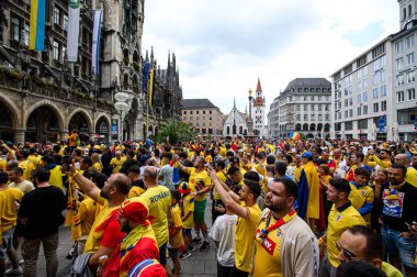 MUENCHEN, GERMANY - 2 Temmuz 2024: EURO 2024 Romanya-Hollanda futbol maçı Alianz Arena 'da