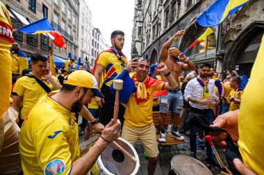 MUENCHEN, GERMANY - 2 Temmuz 2024: EURO 2024 Romanya-Hollanda futbol maçı Alianz Arena 'da