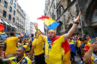 MUENCHEN, GERMANY - 2 Temmuz 2024: EURO 2024 Romanya-Hollanda futbol maçı Alianz Arena 'da