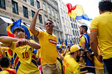 MUENCHEN, GERMANY - 2 Temmuz 2024: EURO 2024 Romanya-Hollanda futbol maçı Alianz Arena 'da