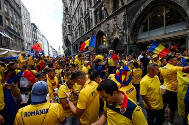 MUENCHEN, GERMANY - 2 Temmuz 2024: EURO 2024 Romanya-Hollanda futbol maçı Alianz Arena 'da
