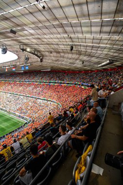 MUENCHEN, GERMANY - 2 Temmuz 2024: EURO 2024 Romanya ve Hollanda 'nın Alianz' daki futbol maçı