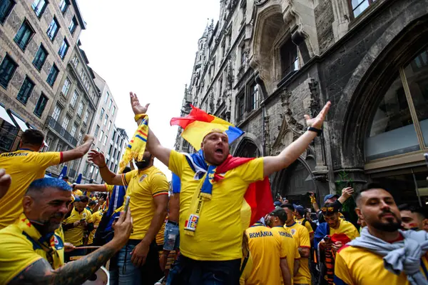 stock image MUENCHEN, GERMANY - 2 JULY, 2024: The football match of EURO 2024 Romania vs. Netherlands at Alianz Arena