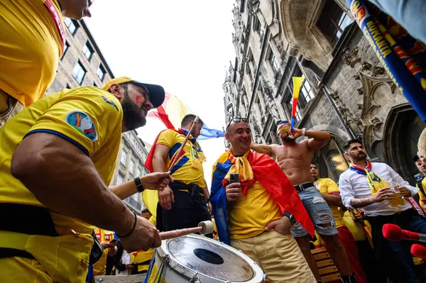 stock image MUENCHEN, GERMANY - 2 JULY, 2024: The football match of EURO 2024 Romania vs. Netherlands at Alianz Arena